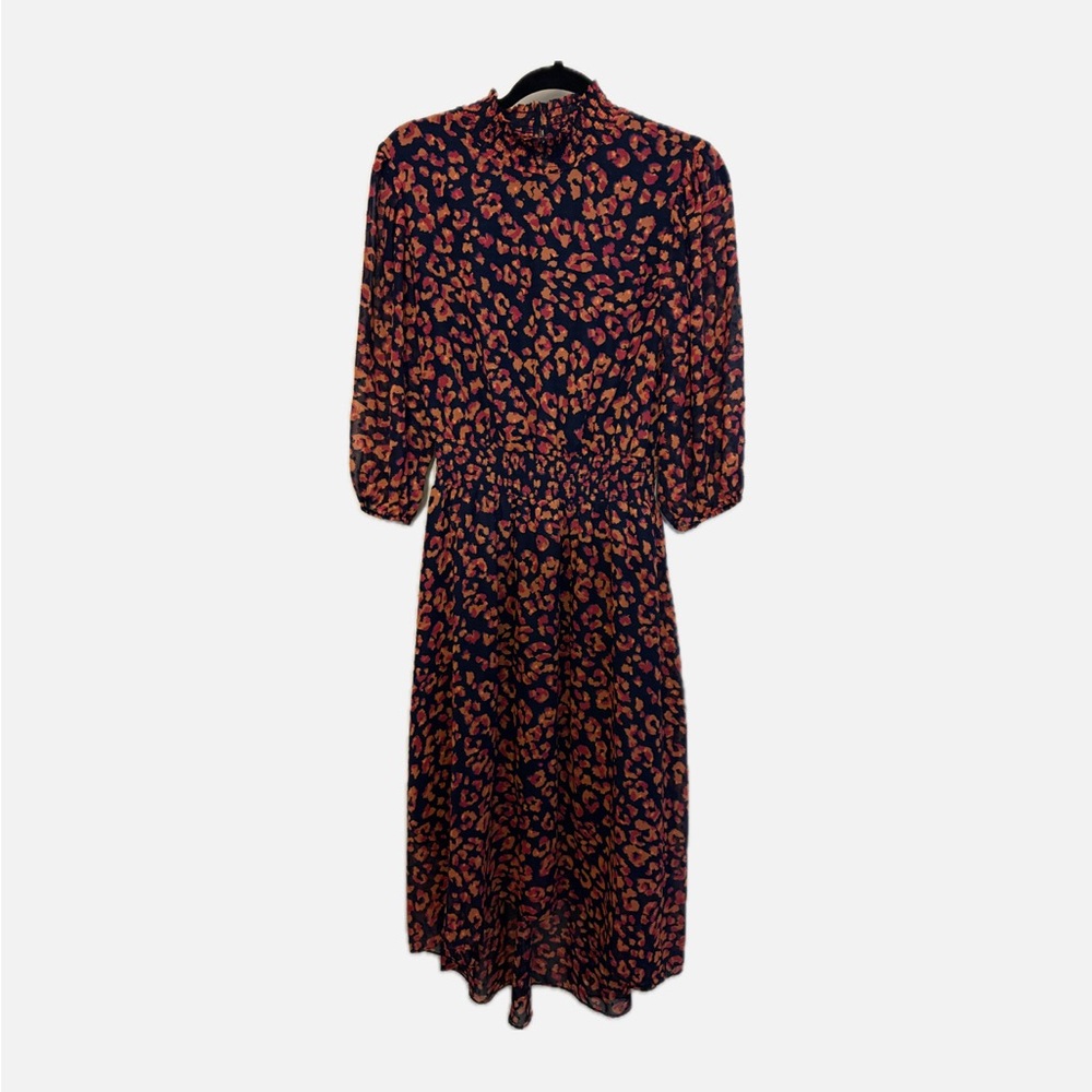 Nanette Lepore Leopard Print Midi Dress - Multi-Color - size 10